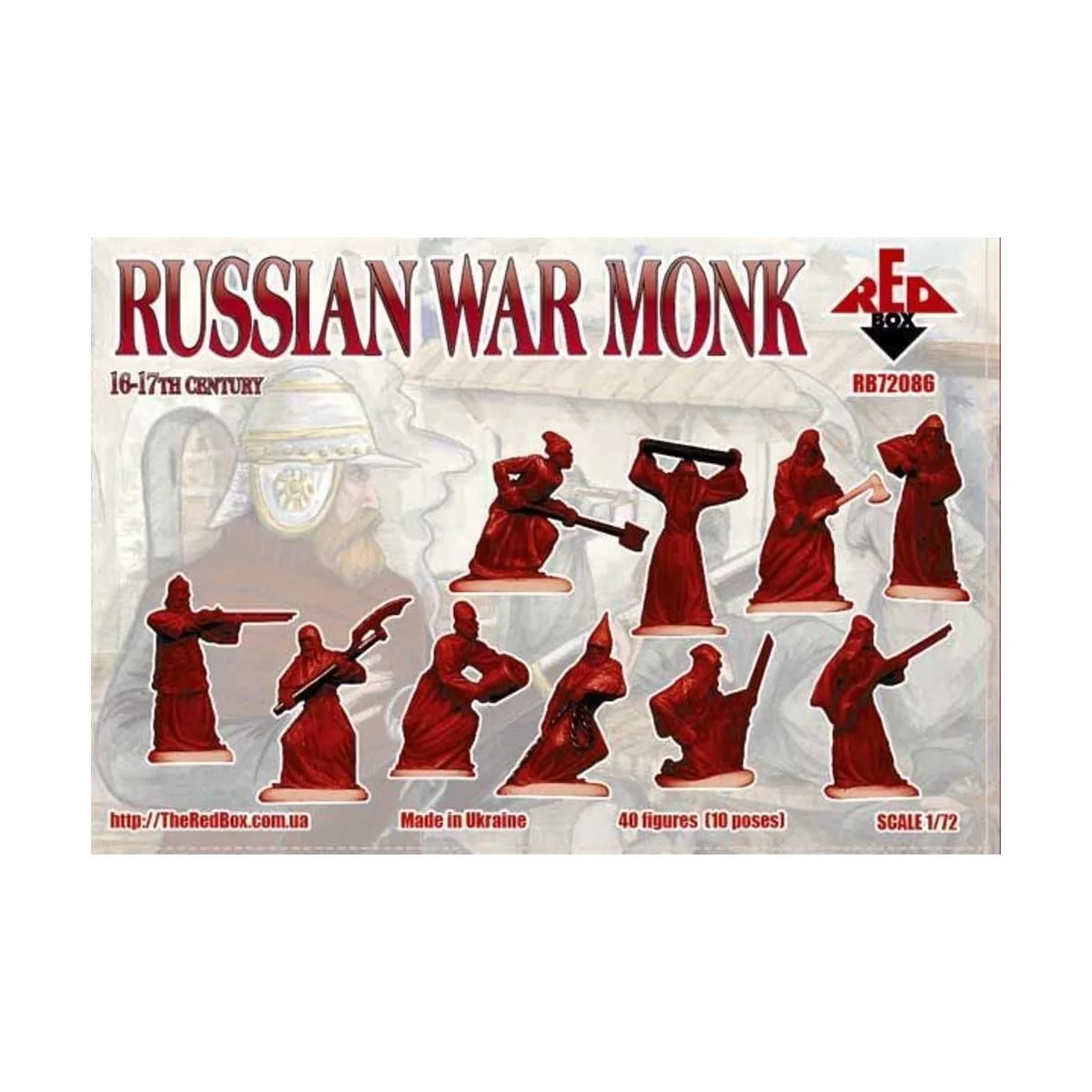 Russian war monk, 16-17th century, 1/72 - Red Box RB72086