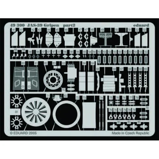 JAS-39 Gripen für Italeri Bausatz - Eduard Accessories 49300