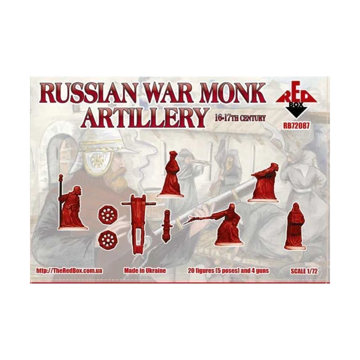 Russian war monk artillery, 16-17th centu, 1/72 - Red Box RB72087