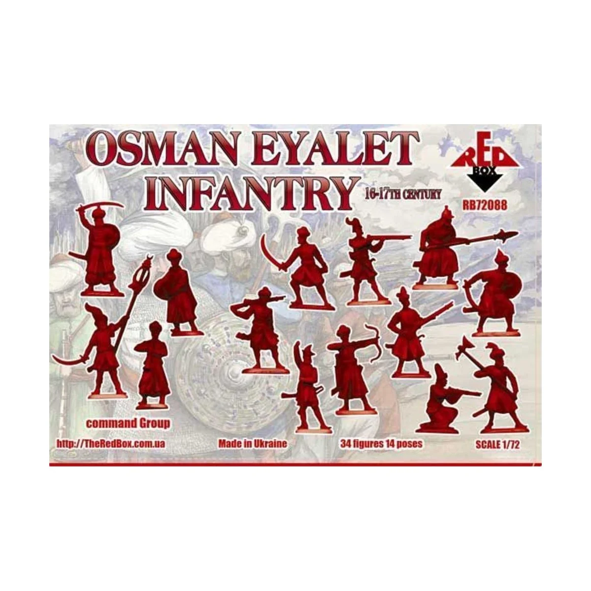 Osman Eyalet infantry, 16-17th century, 1/72 - Red Box RB72088