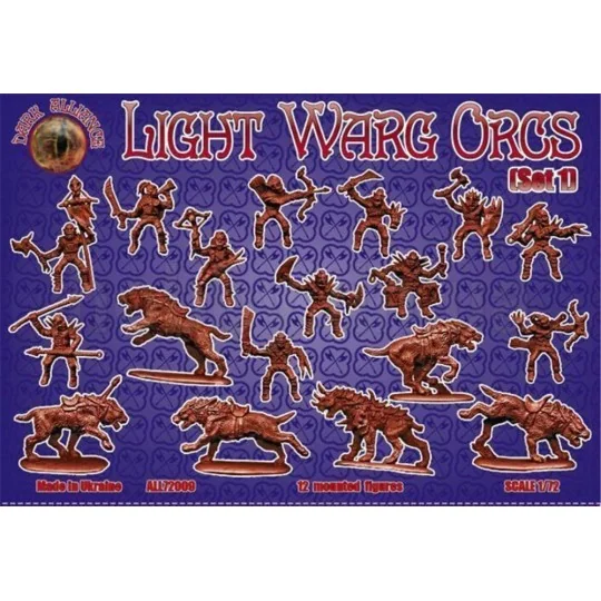 Light Warg Orcs, 1/72 - ALLIANCE ALL72009