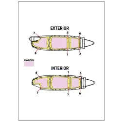 Su-27K Sea Flanker / Su-33 Flanker D double-sided painting mask for... 2