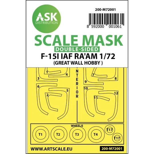 F-15I IAF RA´AM double-sided painting mask for Great Wall Hobby, 1/...