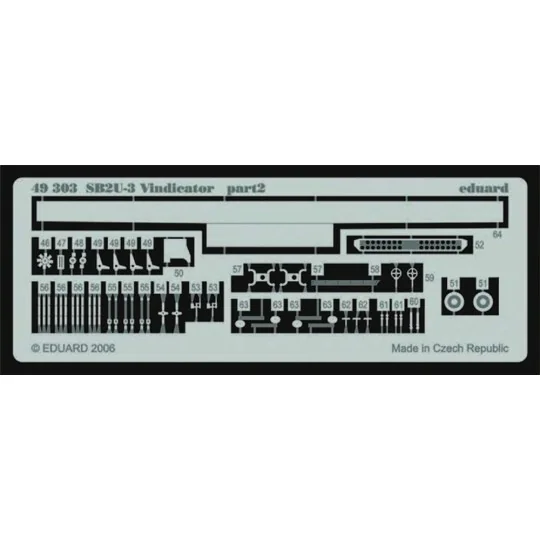 SB2U-3 Vindicator für Accurate Miniatures Bausatz, 1/48 - Eduard Ac...