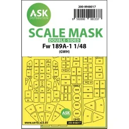 Focke Wulf Fw 189 double-sided painting mask for Great Wall Hobby, ...