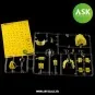 Focke Wulf Fw 189 one-sided painting mask for Great Wall Hobby, 1/4...