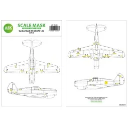 Curtiss Hawk 81-A2 AVG surface panels masks for Great Wall Hobby, 1... 2