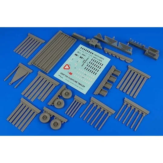USAF F-2A Flightline trailer (steel platform with racks), 1/32 - Ae...