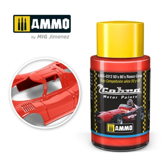 COBRA MOTOR 50´s 60´s Rosso Corsa - AMMO by MIG Jimenez A.MIG-0312