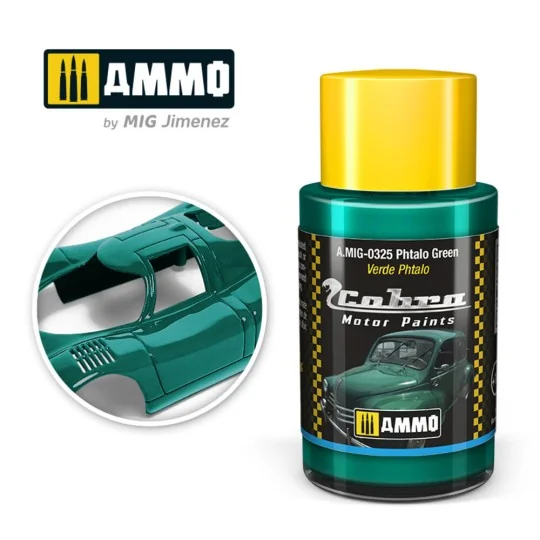 COBRA MOTOR Phtalo green - AMMO by MIG Jimenez A.MIG-0325