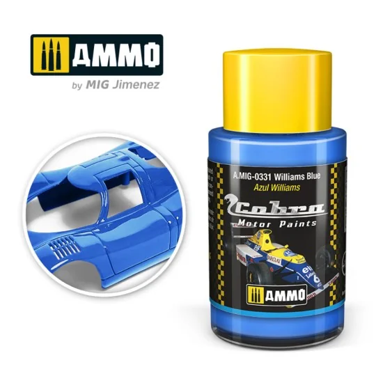 COBRA MOTOR Williams Blue - AMMO by MIG Jimenez A.MIG-0331