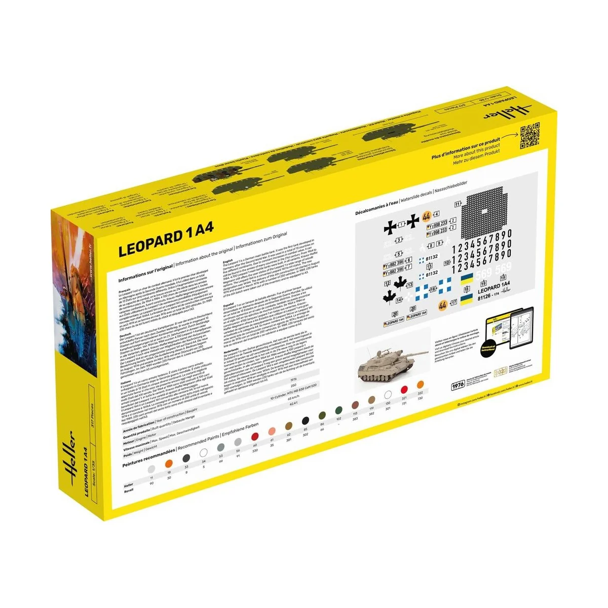 STARTER KIT Leopard 1A4, 1/35 - Heller 57126 STARTER KIT Leopard 1A4, 1/35 - Heller 57126