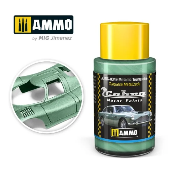 COBRA MOTOR Metallic Tourquoise - AMMO by MIG Jimenez A.MIG-0349