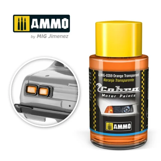 COBRA MOTOR Orange transparent - AMMO by MIG Jimenez A.MIG-0359
