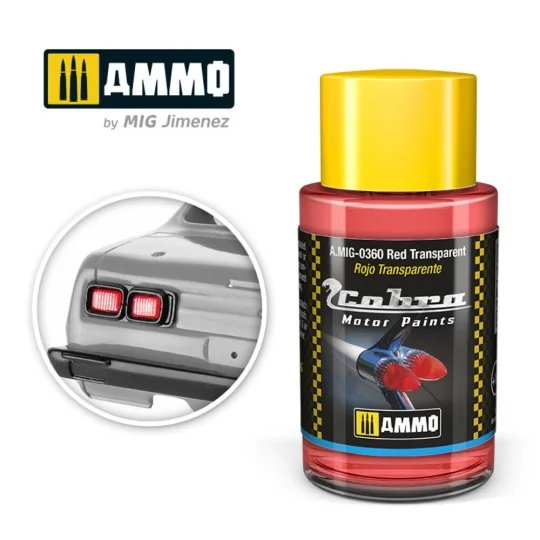 COBRA MOTOR Red Transparent - AMMO by MIG Jimenez A.MIG-0360