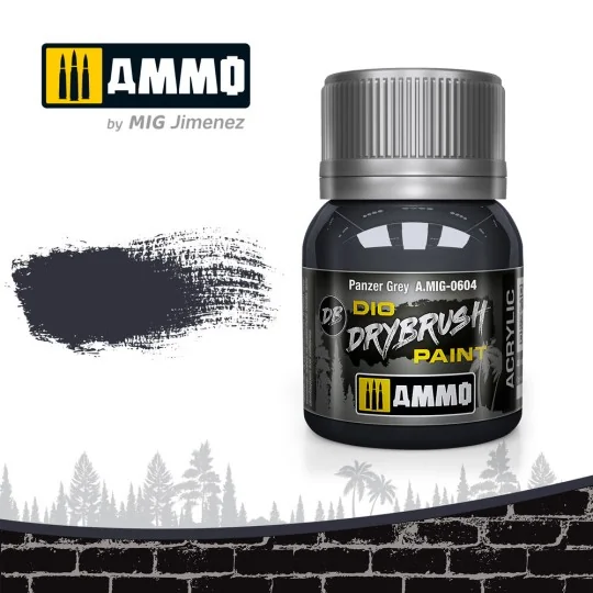 DRYBRUSH Panzer Grey - AMMO by MIG Jimenez A.MIG-0604