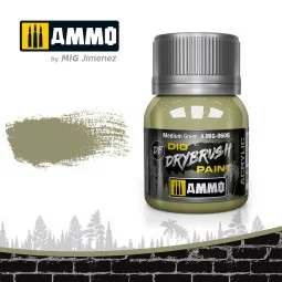 DRYBRUSH Medium Green - AMMO by MIG Jimenez A.MIG-0606 2
