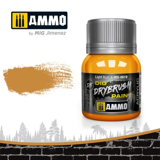 DRYBRUSH Light Rust - AMMO by MIG Jimenez A.MIG-0610