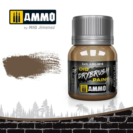 DRYBRUSH Earth - AMMO by MIG Jimenez A.MIG-0619