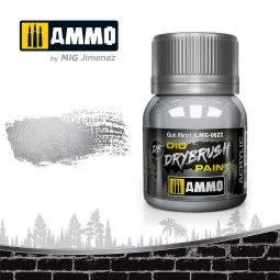DRYBRUSH Gun Metal - AMMO by MIG Jimenez A.MIG-0622 2