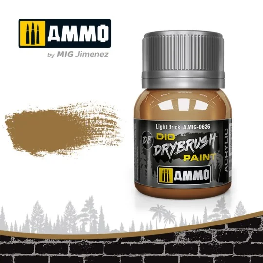 DRYBRUSH Light Brick - AMMO by MIG Jimenez A.MIG-0626