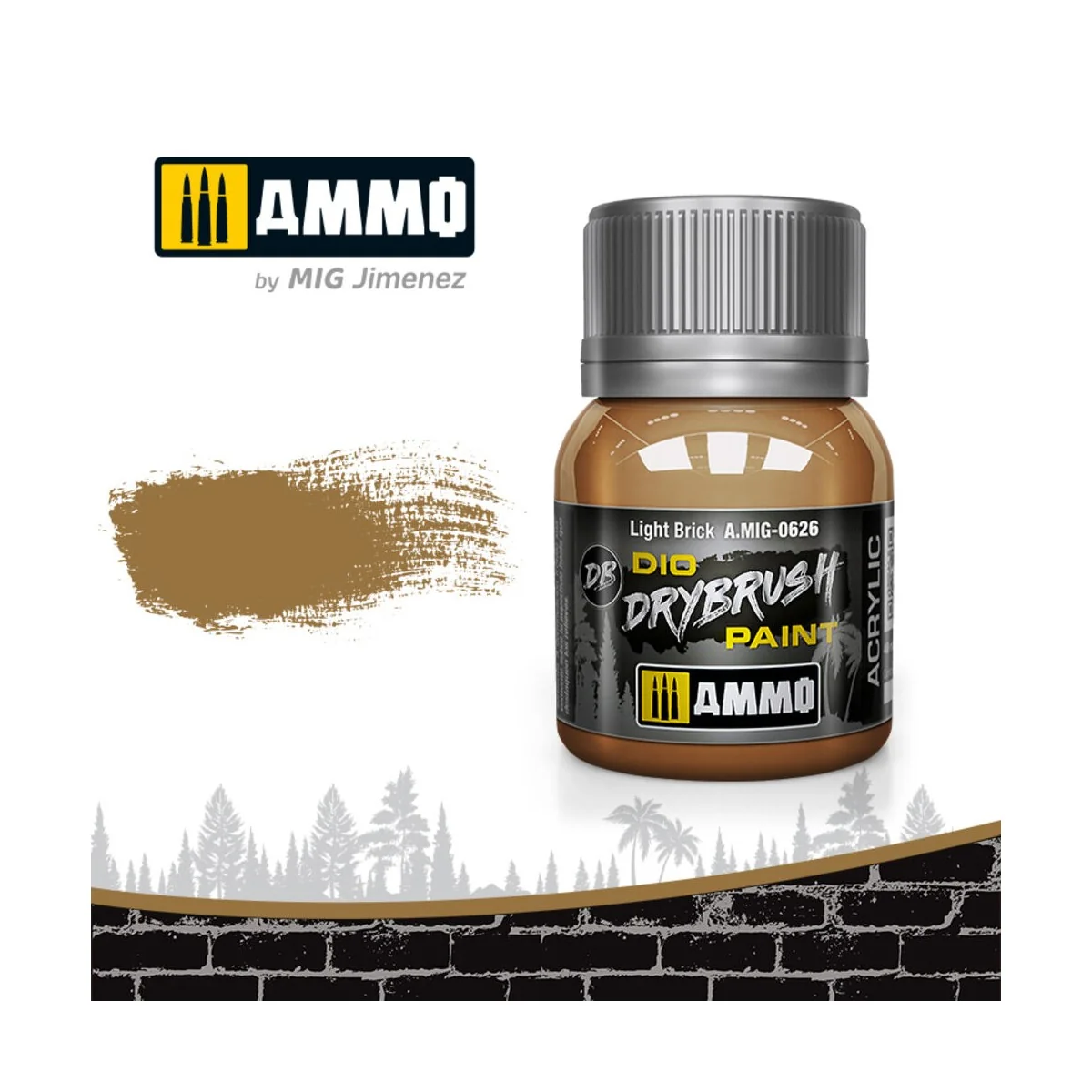 DRYBRUSH Light Brick - AMMO by MIG Jimenez A.MIG-0626