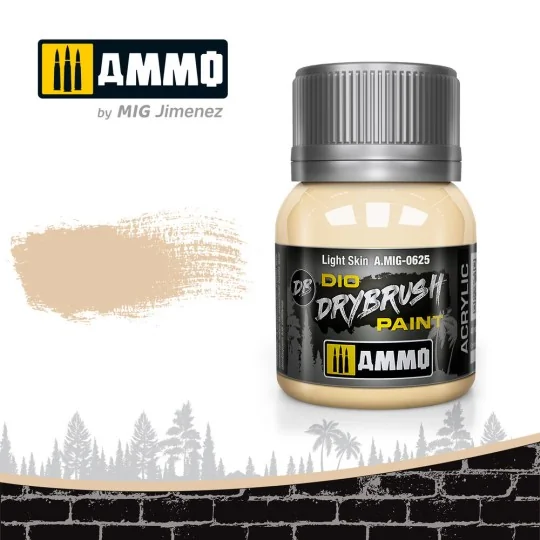 DRYBRUSH Light Skin - AMMO by MIG Jimenez A.MIG-0625