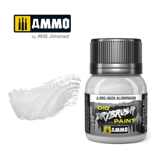 DRYBRUSH Aluminium - AMMO by MIG Jimenez A.MIG-0628
