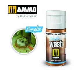 ACRYLIC WASH Light Rust Wash - AMMO by MIG Jimenez A.MIG-0704 2