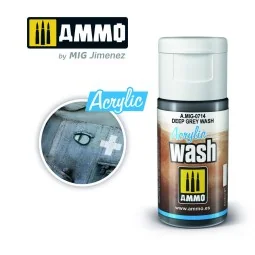 ACRYLIC WASH Deep Grey Wash - AMMO by MIG Jimenez A.MIG-0714 2