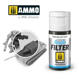 ACRYLIC FILTER Night Black - AMMO by MIG Jimenez A.MIG-0802 2