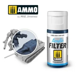 ACRYLIC FILTER Dark Blue - AMMO by MIG Jimenez A.MIG-0803 2