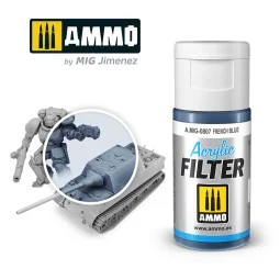 ACRYLIC FILTER French Blue - AMMO by MIG Jimenez A.MIG-0807 2