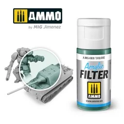 ACRYLIC FILTER Turquoise - AMMO by MIG Jimenez A.MIG-0809 2