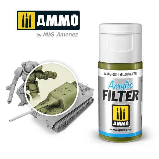 ACRYLIC FILTER Yellow Green - AMMO by MIG Jimenez A.MIG-0811