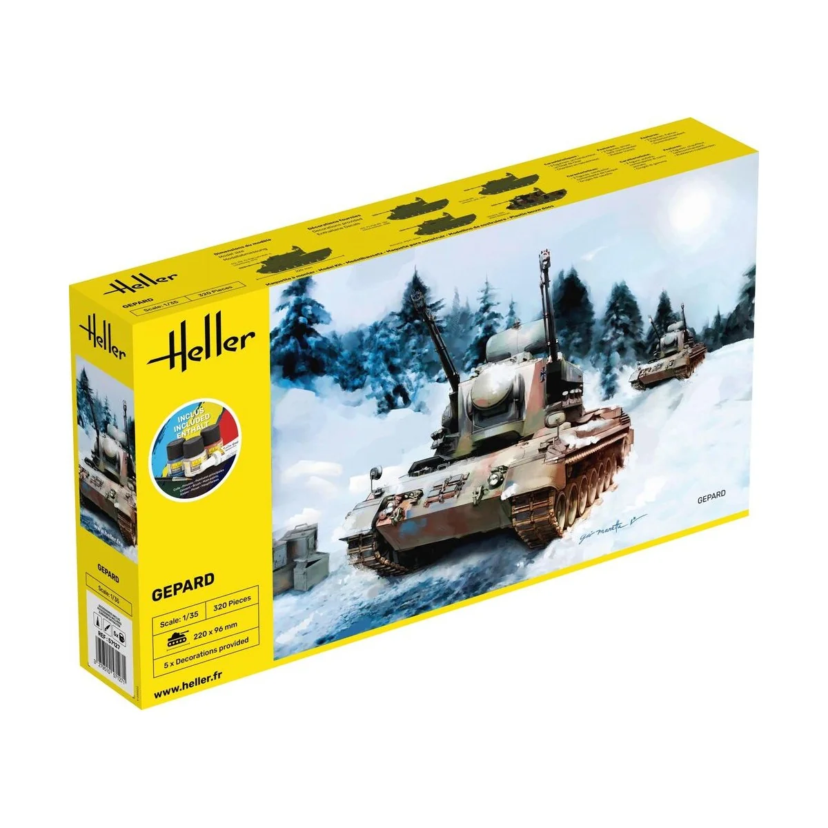 STARTER KIT Gepard, 1/35 - Heller 57127 STARTER KIT Gepard, 1/35 - Heller 57127