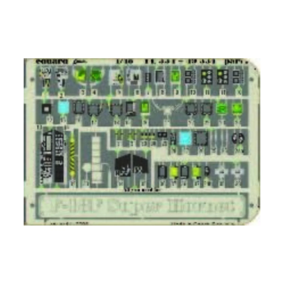 F-18F Super Hornet interior für Hasegawa Bausatz, 1/48 - Eduard Acc...