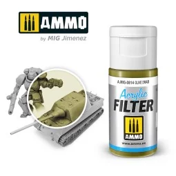 ACRYLIC FILTER Olive Drab - AMMO by MIG Jimenez A.MIG-0814 2