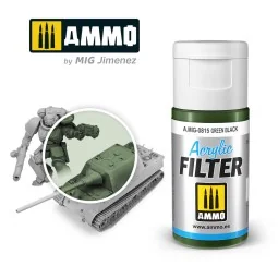 ACRYLIC FILTER Green Black - AMMO by MIG Jimenez A.MIG-0815 2