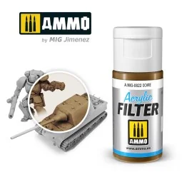 ACRYLIC FILTER Ochre - AMMO by MIG Jimenez A.MIG-0822 2
