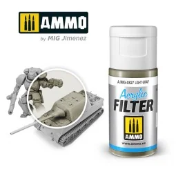 ACRYLIC FILTER Light Gray - AMMO by MIG Jimenez A.MIG-0827 2