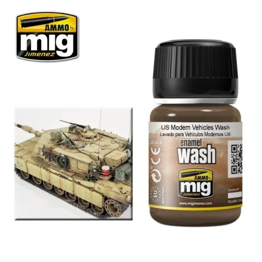 US Modern Vehicles WASH - AMMO by MIG Jimenez A.MIG-1007