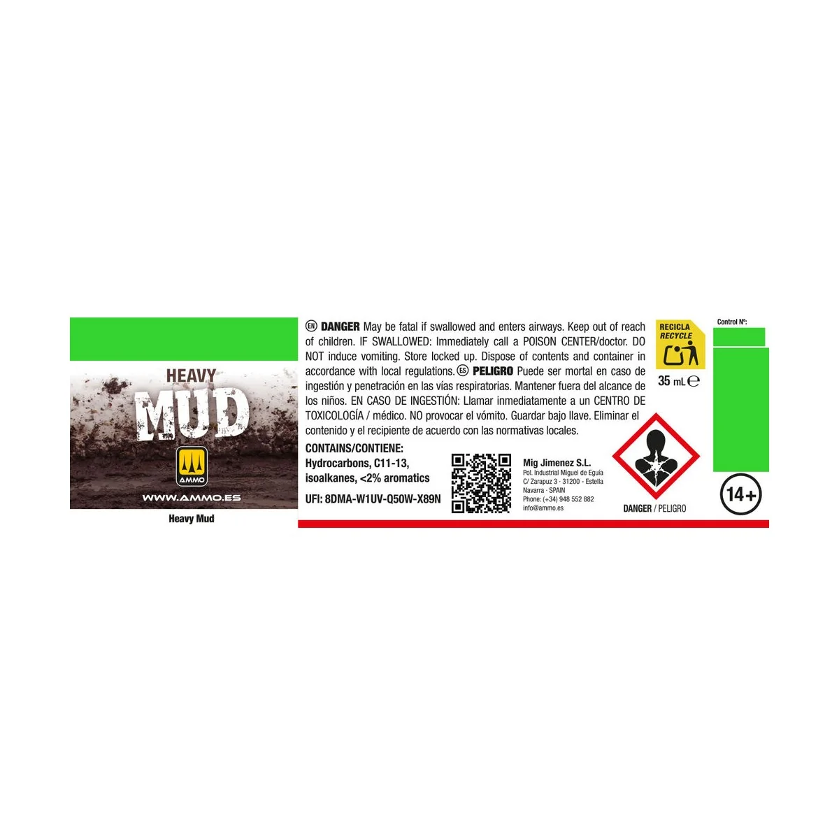 HEAVY MUD Dry Light Soil - AMMO by MIG Jimenez A.MIG-1700