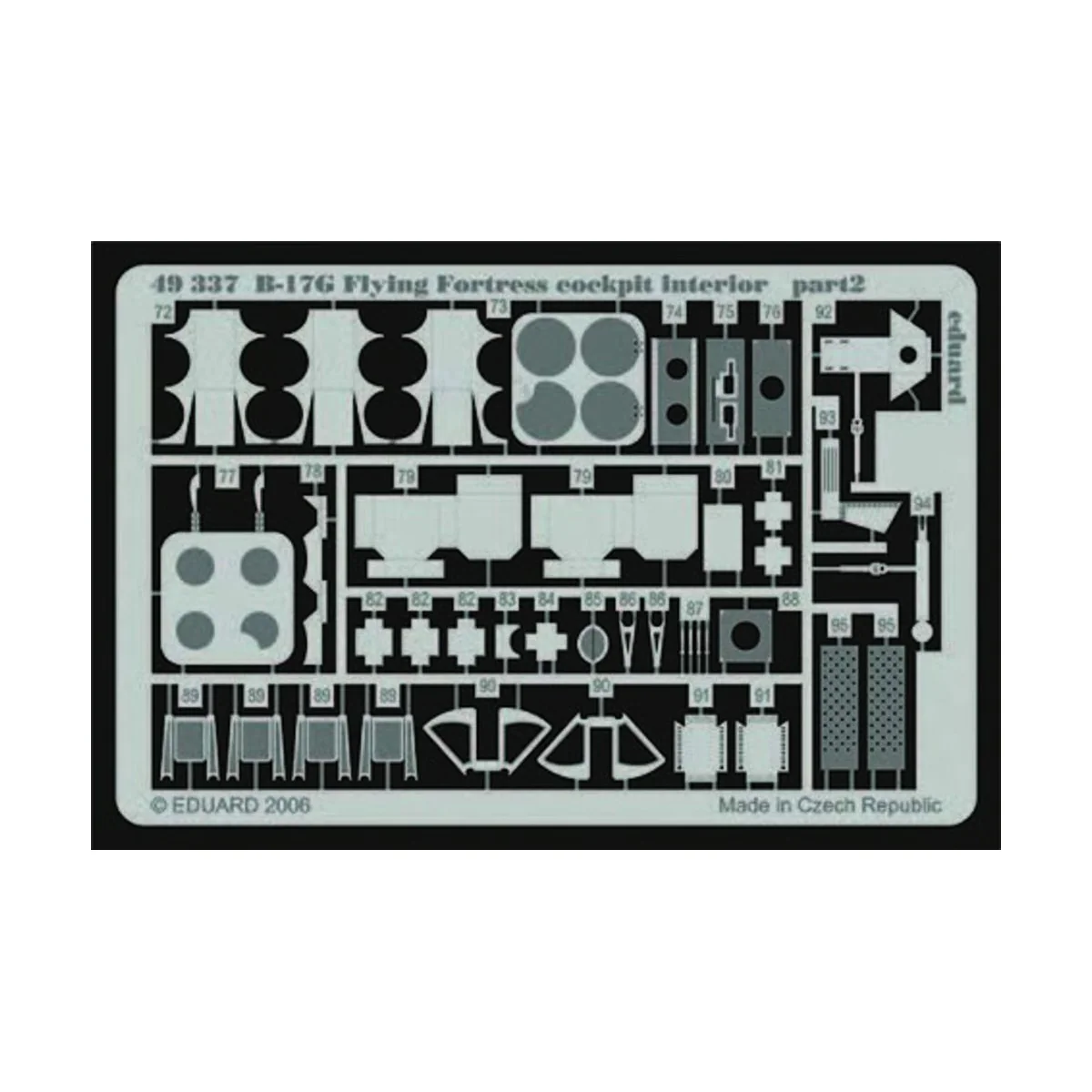 B-17G Flying Fortress cockpit interior für Revell/Monogram Bausatz,...