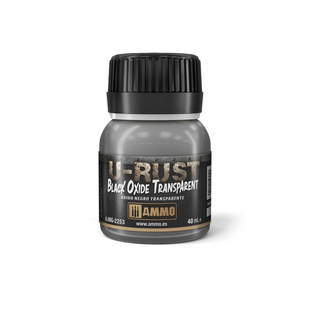 U-RUST Black Oxide Transparent (40mL) - AMMO by MIG Jimenez A.MIG-2253