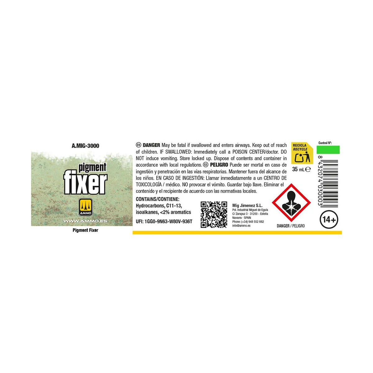 PIGMENT Fixer - AMMO by MIG Jimenez A.MIG-3000