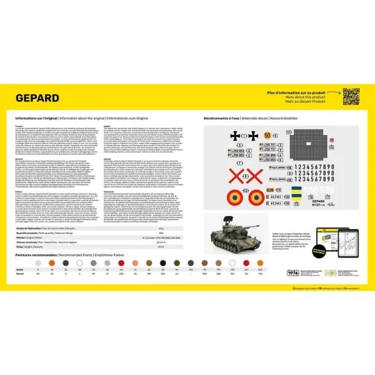 STARTER KIT Gepard, 1/35 - Heller 57127 STARTER KIT Gepard, 1/35 - Heller 57127