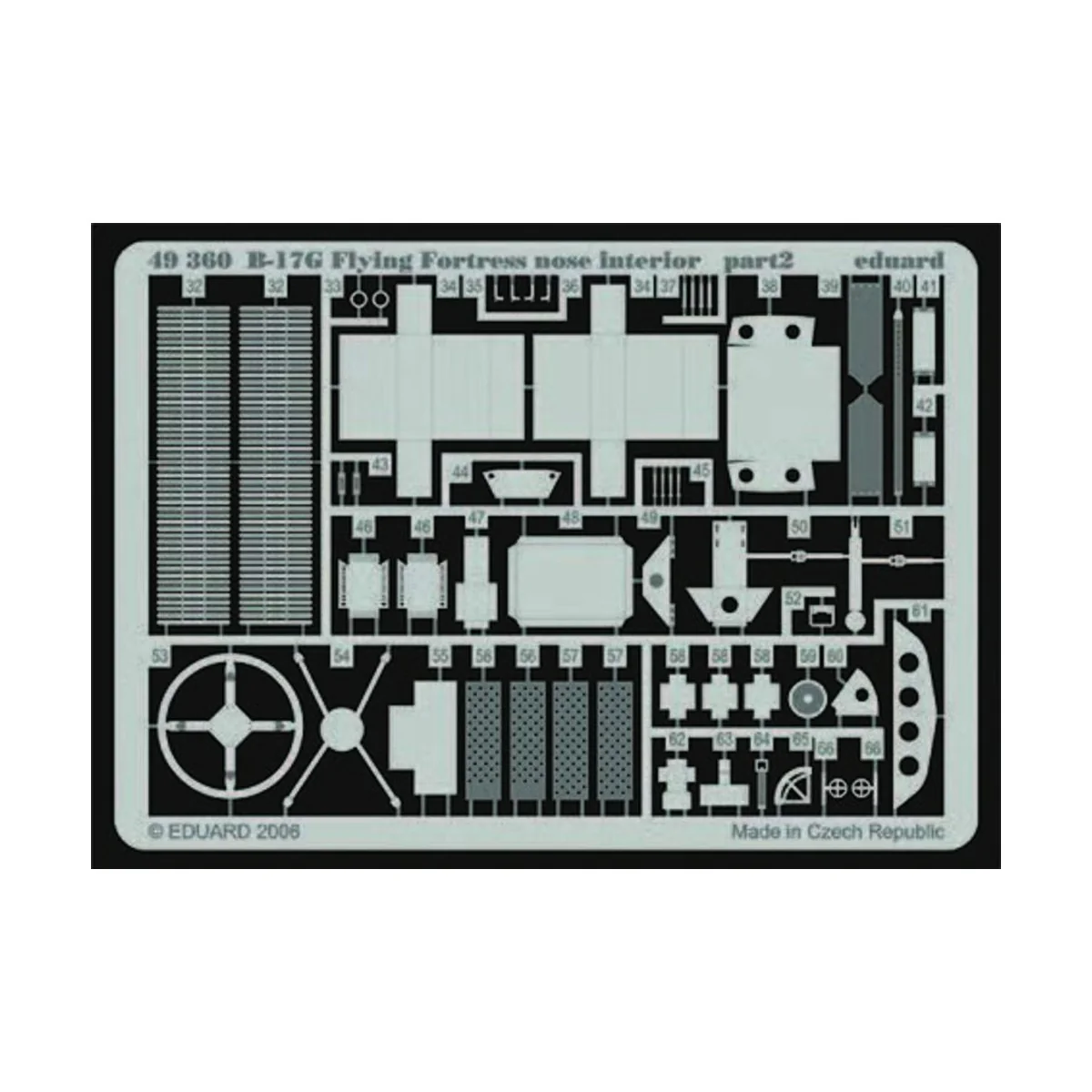 B-17G Flying Fortress nose interior für Revell/Monogram Bausatz - E...