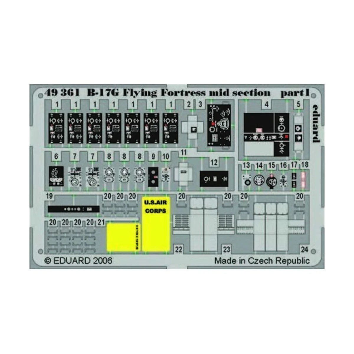 B-17G Flying Fortress mid section für Revell/Monogram Bausatz, 1/48... B-17G Flying Fortress mid section für Revell/Monogram Bausatz, 1/48...