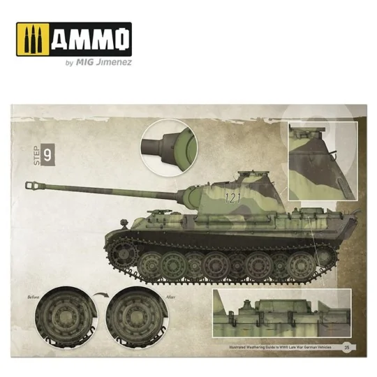Illustrated Weathering Guide to WWII Late German Vehicles (English,...